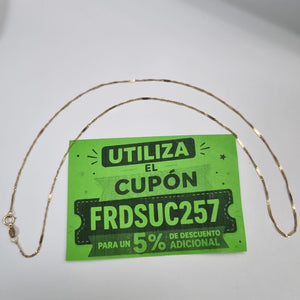 CADENA ORO 14 K 1.3 GRMS (SEMINUEVO)