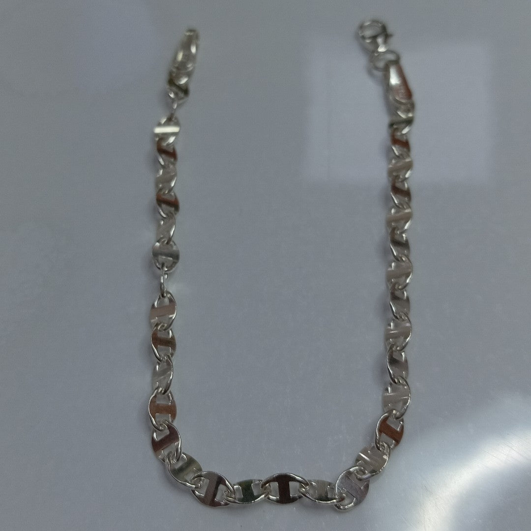 PULSERA TEJIDO ESPECIAL PLATA .925 18 CM 3.3 GR (NUEVO)