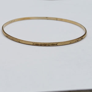 PULSERA RIGIDA ORO 14 K 5,20 GRMS (SEMINUEVO)