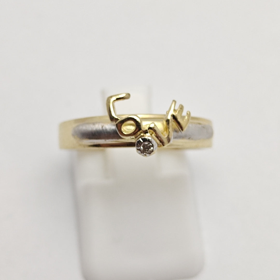 ANILLITO ORO COMBINADO 14 K 2,20 GRMS (SEMINUEVO)