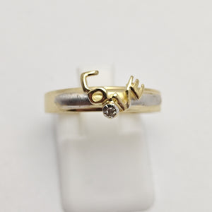 ANILLITO ORO COMBINADO 14 K 2,20 GRMS (SEMINUEVO)