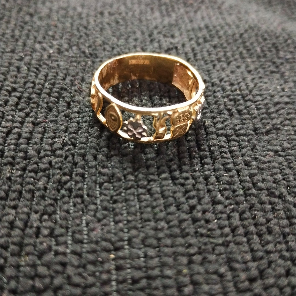 ARGOLLA DE LA SUERTE ORO 14 K 2,92 GRMS (SEMINUEVO)