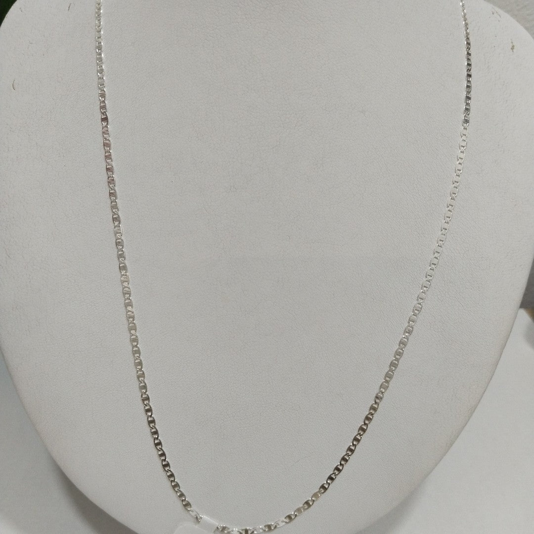 CADENA TEJIDO ESPEJO PLATA .925 55 CM 3.7 GR (NUEVO)