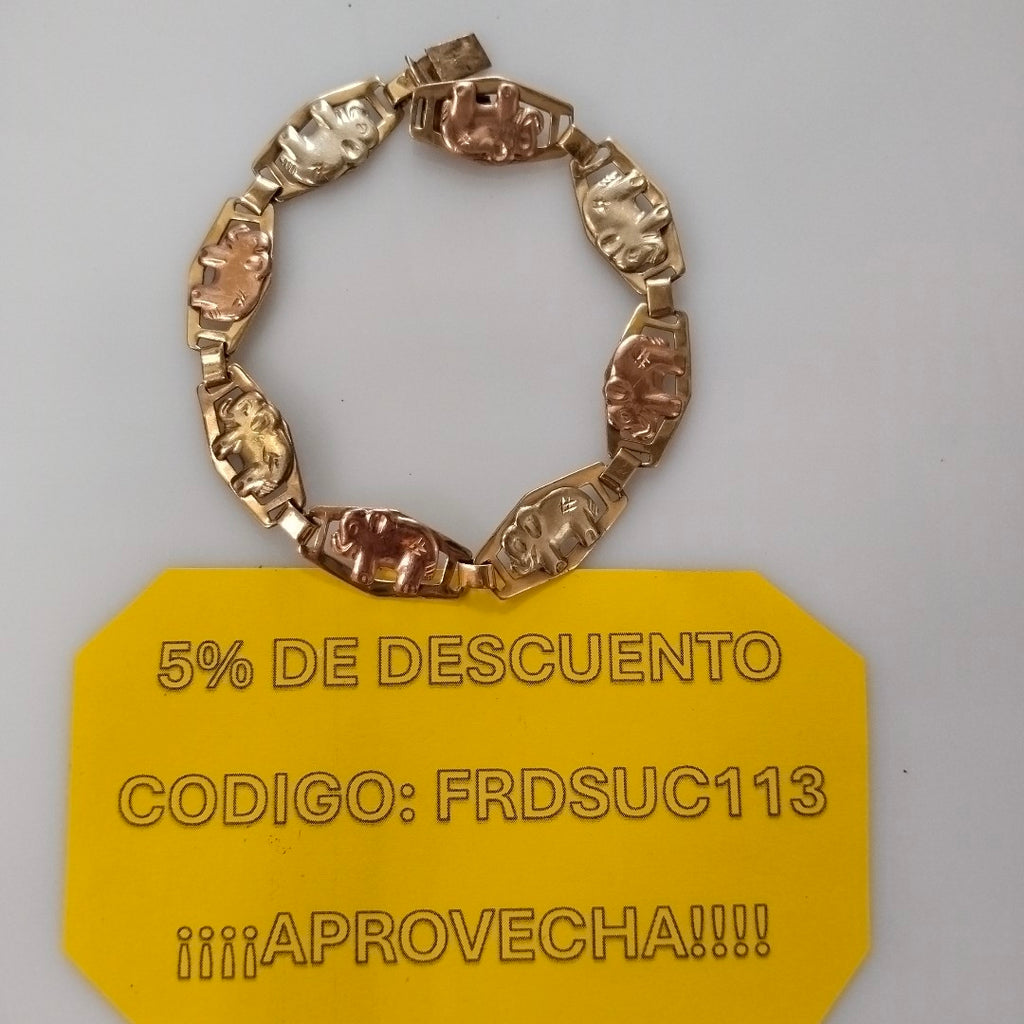 PULSERA ORO,RODIADO 10 K 8,60 GRMS (SEMINUEVO)