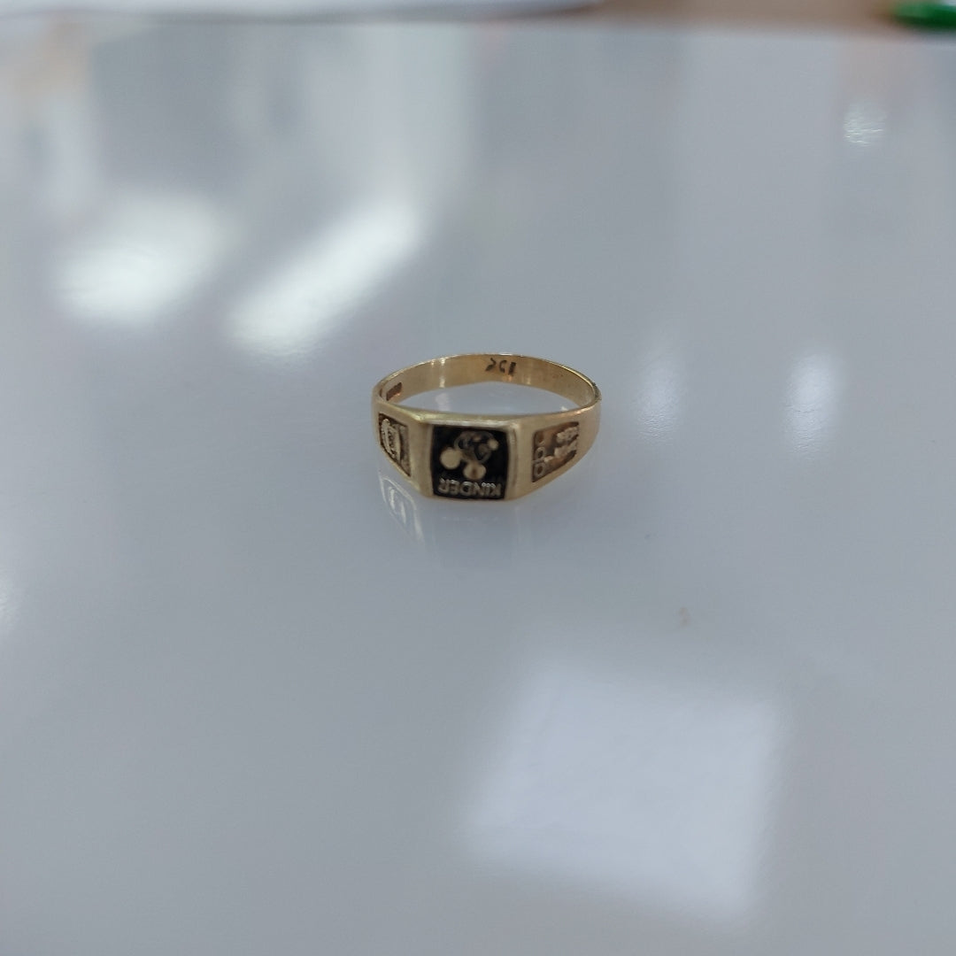 ANILLO DE GRADUACIÓN ORO 8 K 1.7 GRMS (SEMINUEVO)