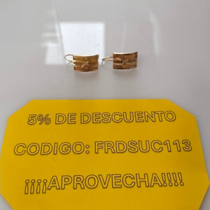 ARETES PAR ORO,RODIADO 10 K 1,70 GRMS (SEMINUEVO)