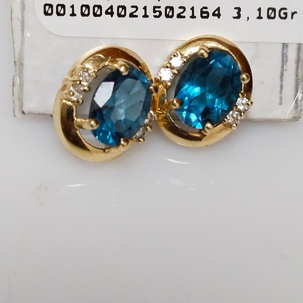 ARETES PAR ORO 14 K 3,10 GRMS (SEMINUEVO)