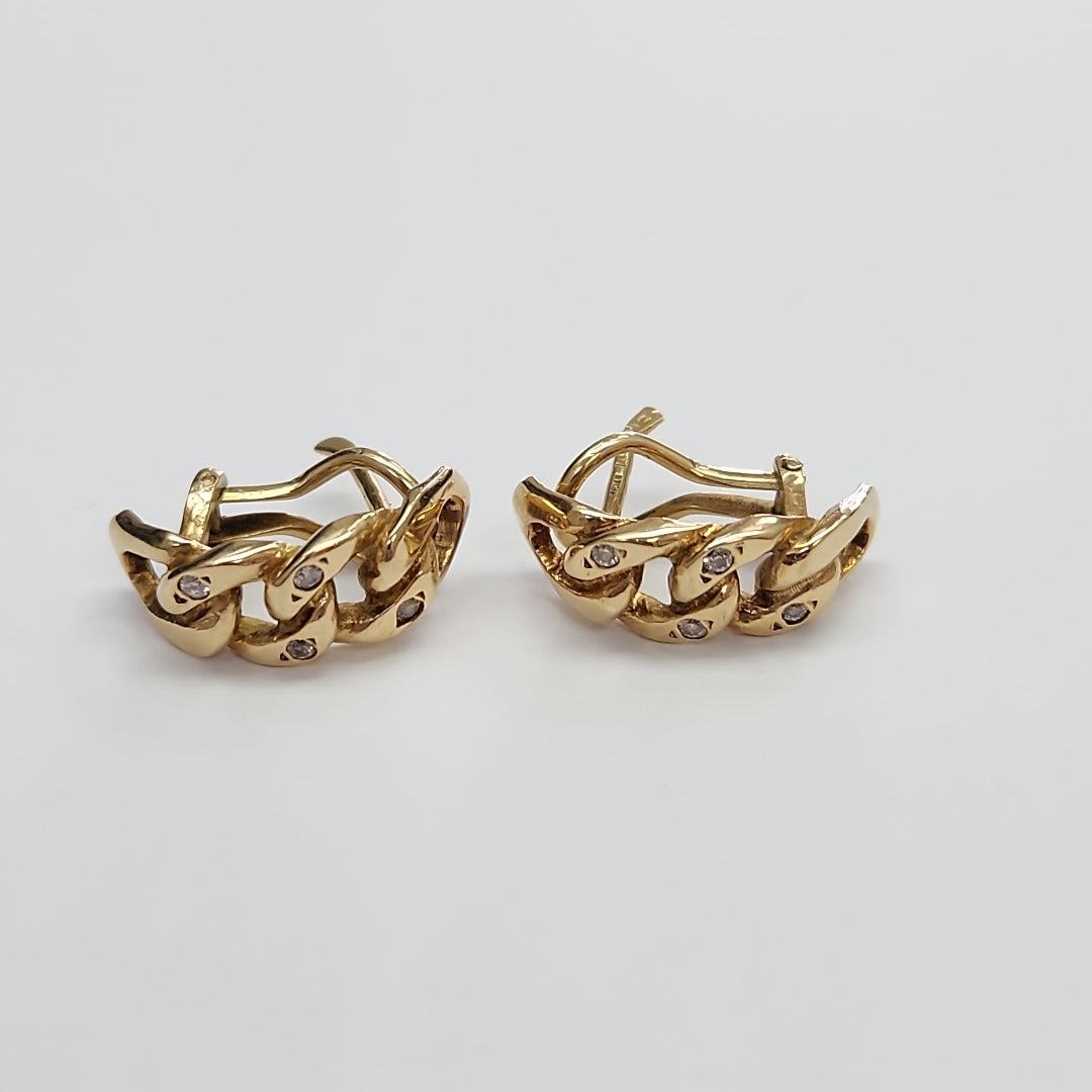 ARETES PAR ORO 14 K 6,20 GRMS (SEMINUEVO)