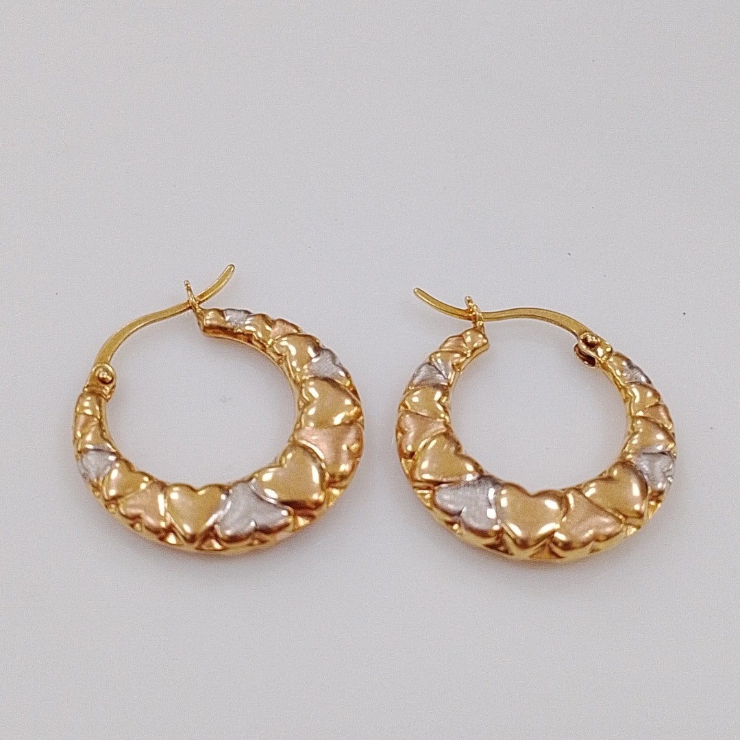 ARRACADAS PAR ORO 14 K 2.8 GRMS (SEMINUEVO)