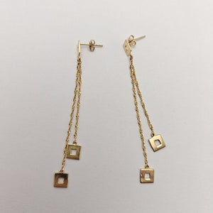 BROQUELES PAR ORO 14 K 1,90 GRMS (SEMINUEVO)