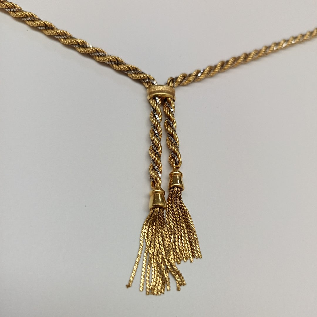 GARGANTILLA ORO,ORO BLANCO 16K 26,70 GRMS (SEMINUEVO)