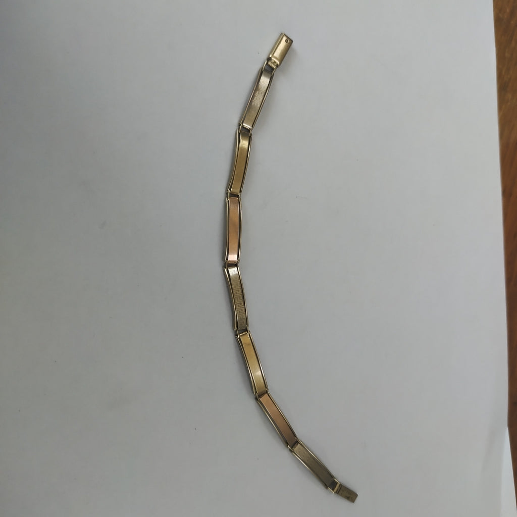PULSERA ORO COMBINADO 10 K 7.4 GRMS (SEMINUEVO)