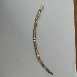PULSERA ORO COMBINADO 10 K 7.4 GRMS (SEMINUEVO)