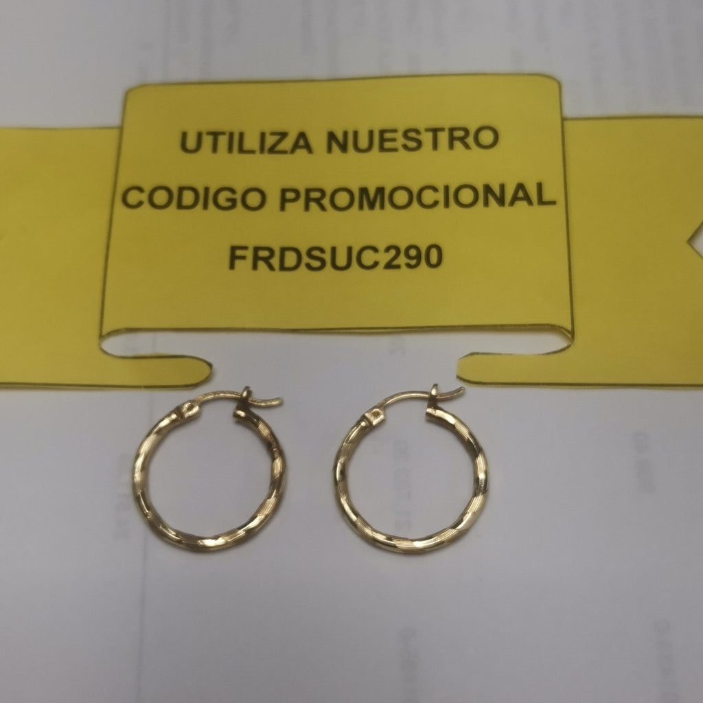 ARRACADAS PAR ORO 14 K 1.7 GRMS (SEMINUEVO)