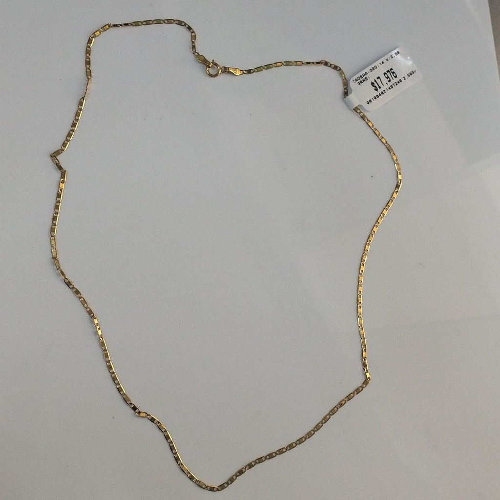 CADENA ORO 14 K 2,50 GRMS (SEMINUEVO)