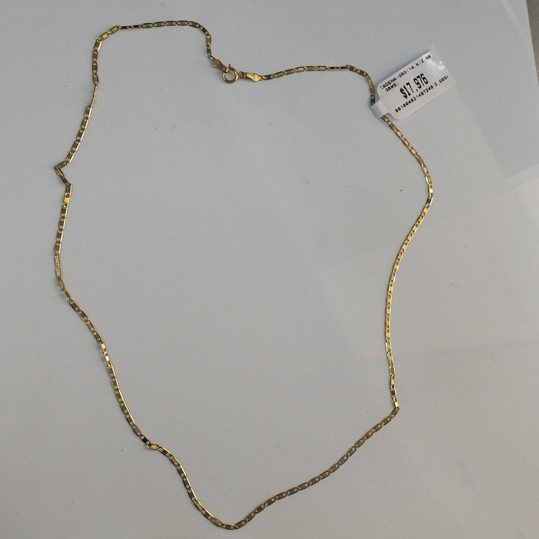 CADENA ORO 14 K 2,50 GRMS (SEMINUEVO)