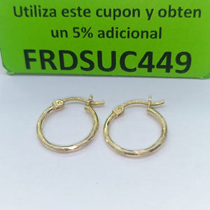 ARRACADAS PAR ORO 14 K 1.2 GRMS (SEMINUEVO)