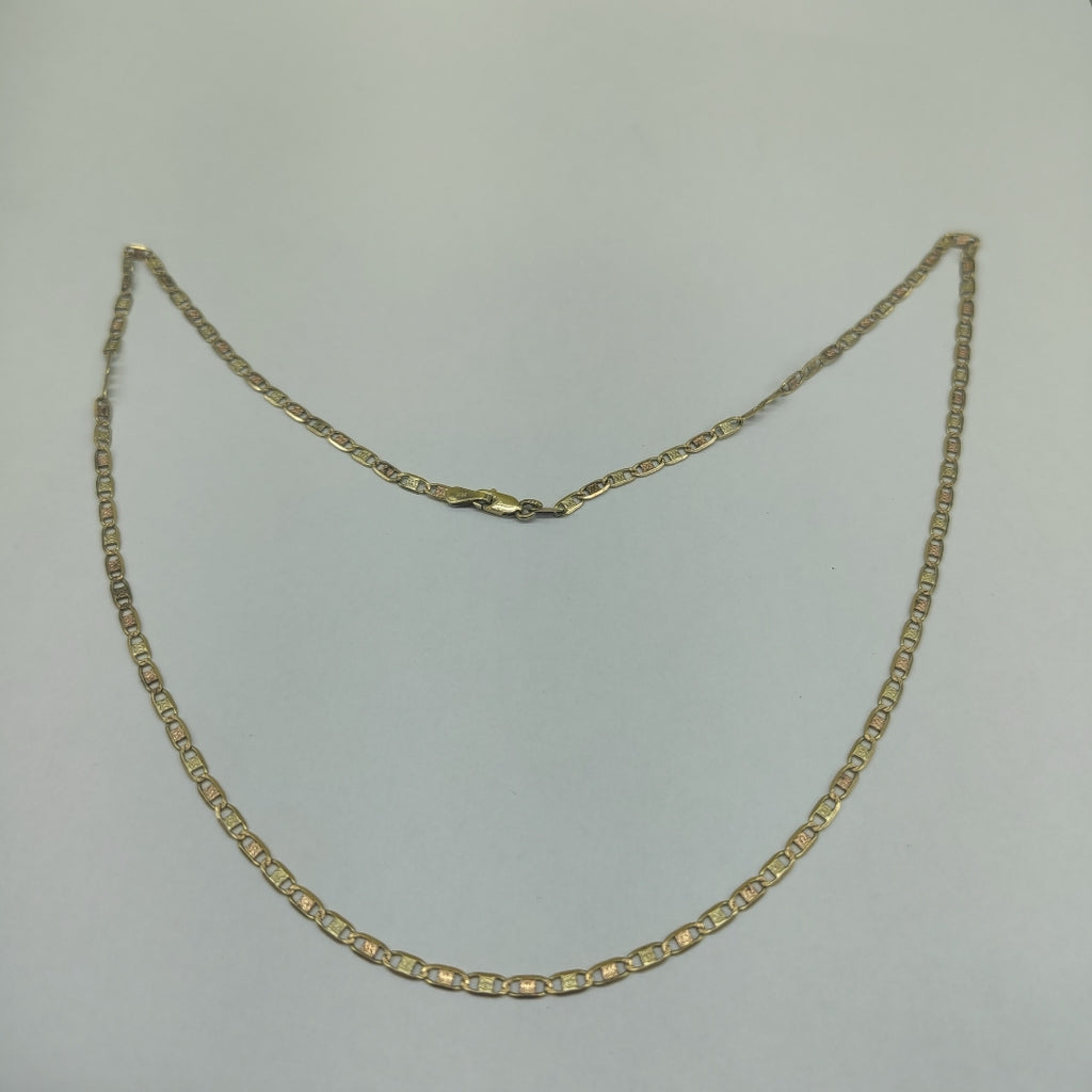 CADENA ORO, ORO COMBINADO 14 K 3.7 GRMS (SEMINUEVO)