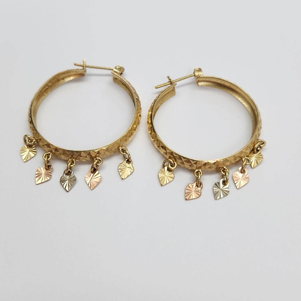ARRACADAS PAR ORO 14 K 5,80 GRMS (SEMINUEVO)