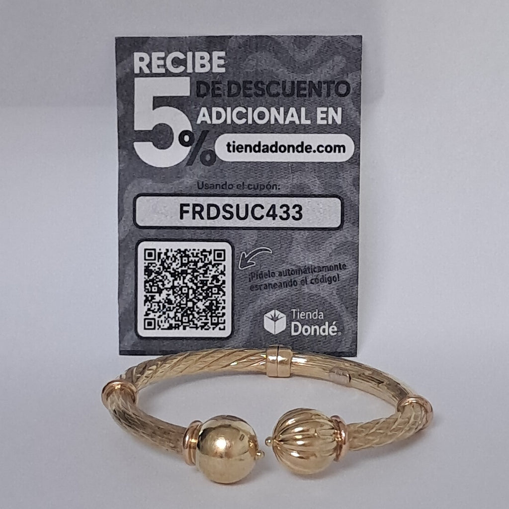BRAZALETE ORO 14 K 13.9 GRMS (SEMINUEVO)