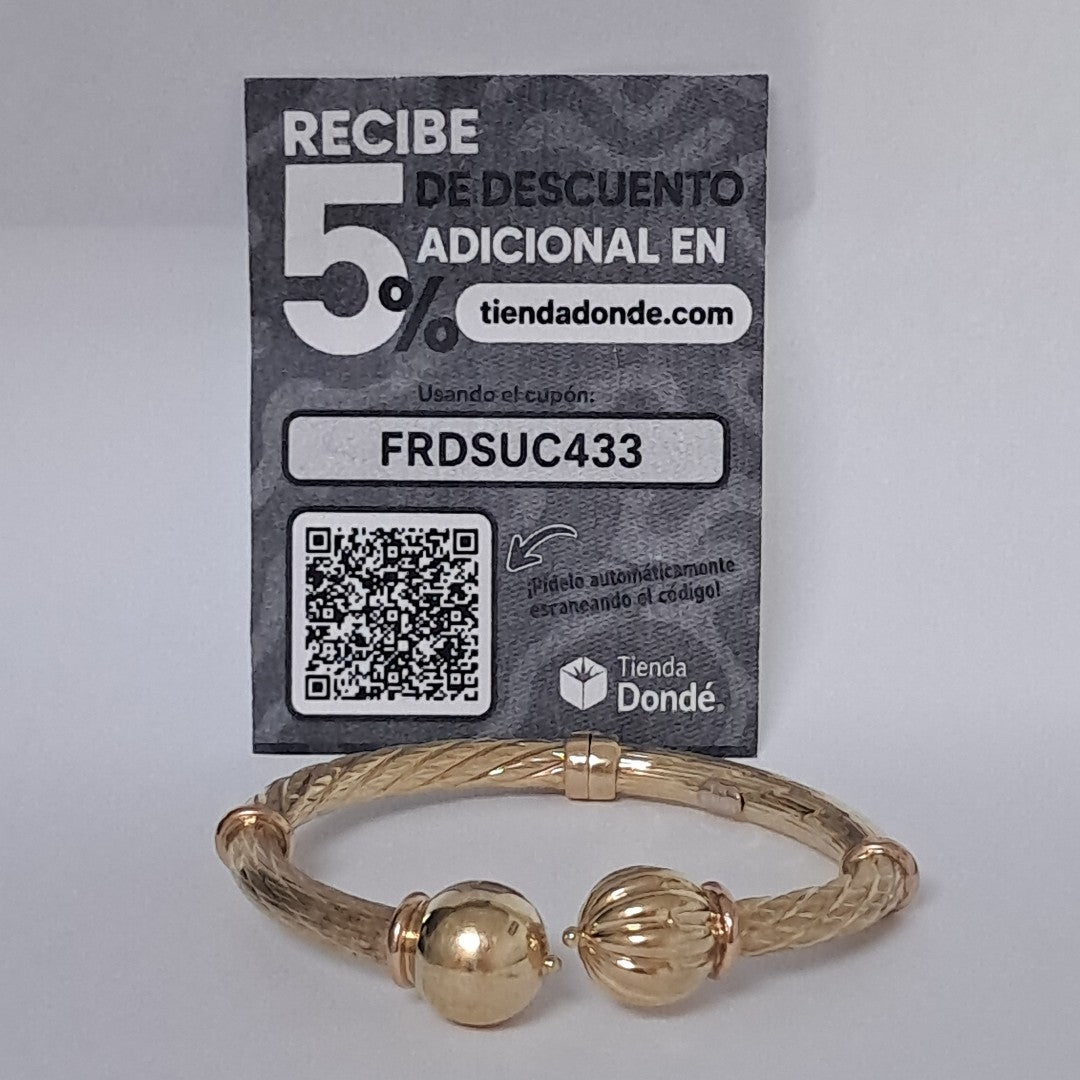 BRAZALETE ORO 14 K 13.9 GRMS (SEMINUEVO)