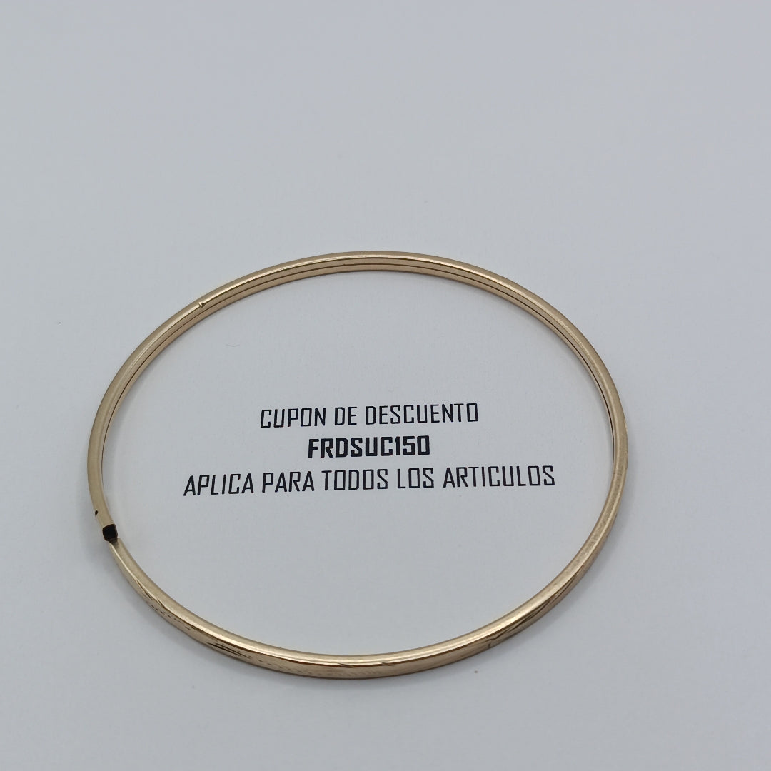 PULSERA RIGIDA ORO 10 K 4 GRMS (SEMINUEVO)