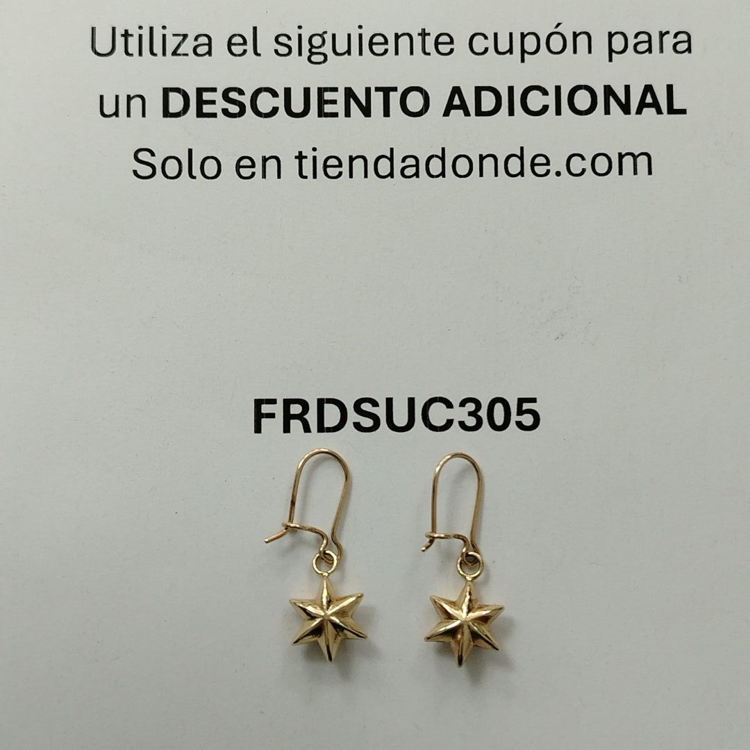 ARETES PAR ORO 14 K 1,70 GRMS (SEMINUEVO)