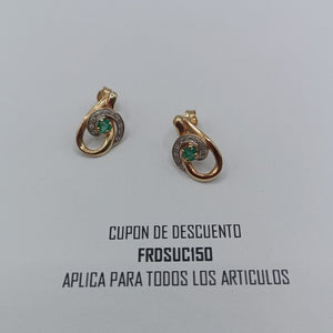 BROQUELES PAR ORO 14 K 3,30 GRMS (SEMINUEVO)