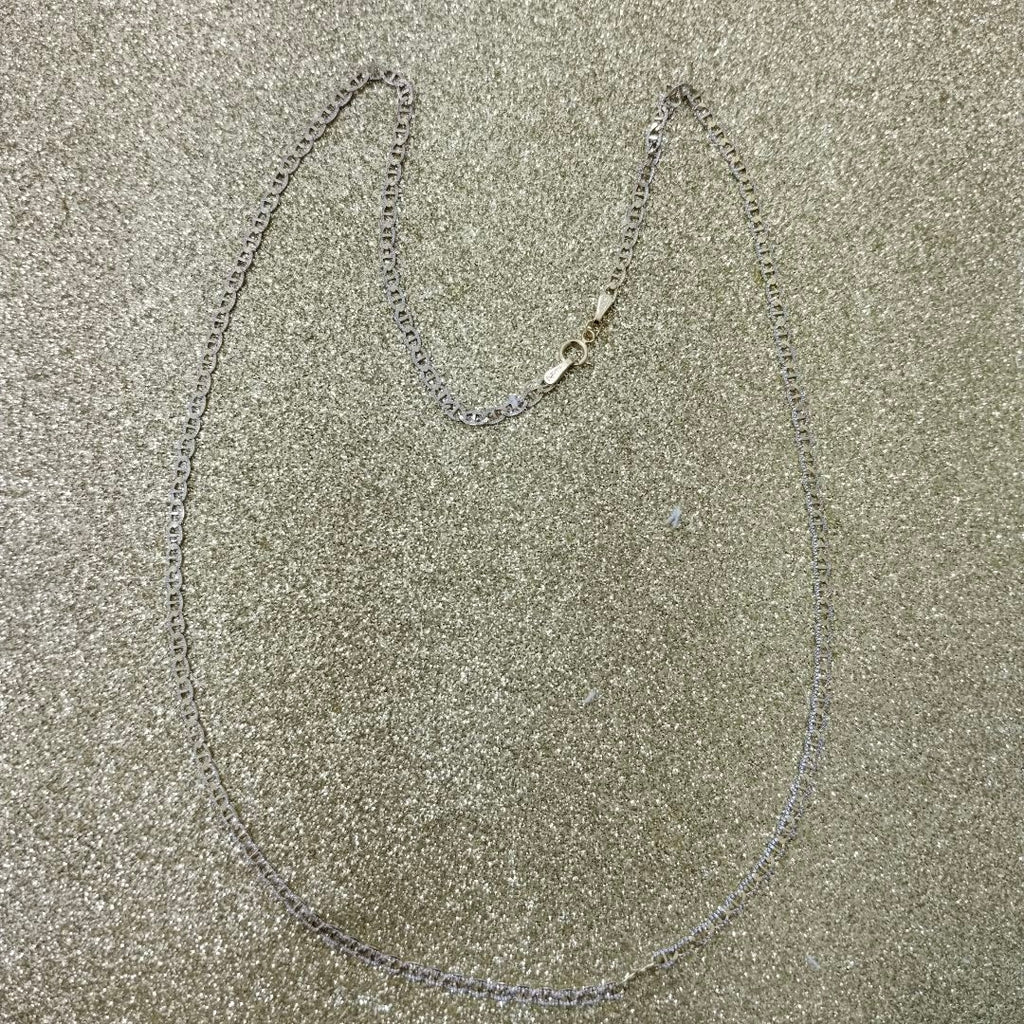 CADENAS TEJIDO GUCHI DIAMANTADO ORO 10K 55 CM 3.9 GR (NUEVO)