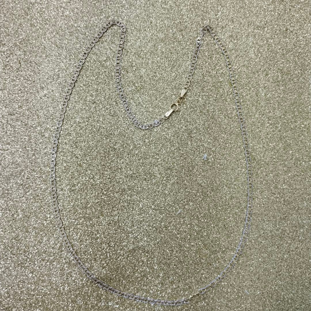 CADENAS TEJIDO GUCHI DIAMANTADO ORO 10K 55 CM 3.9 GR (NUEVO)