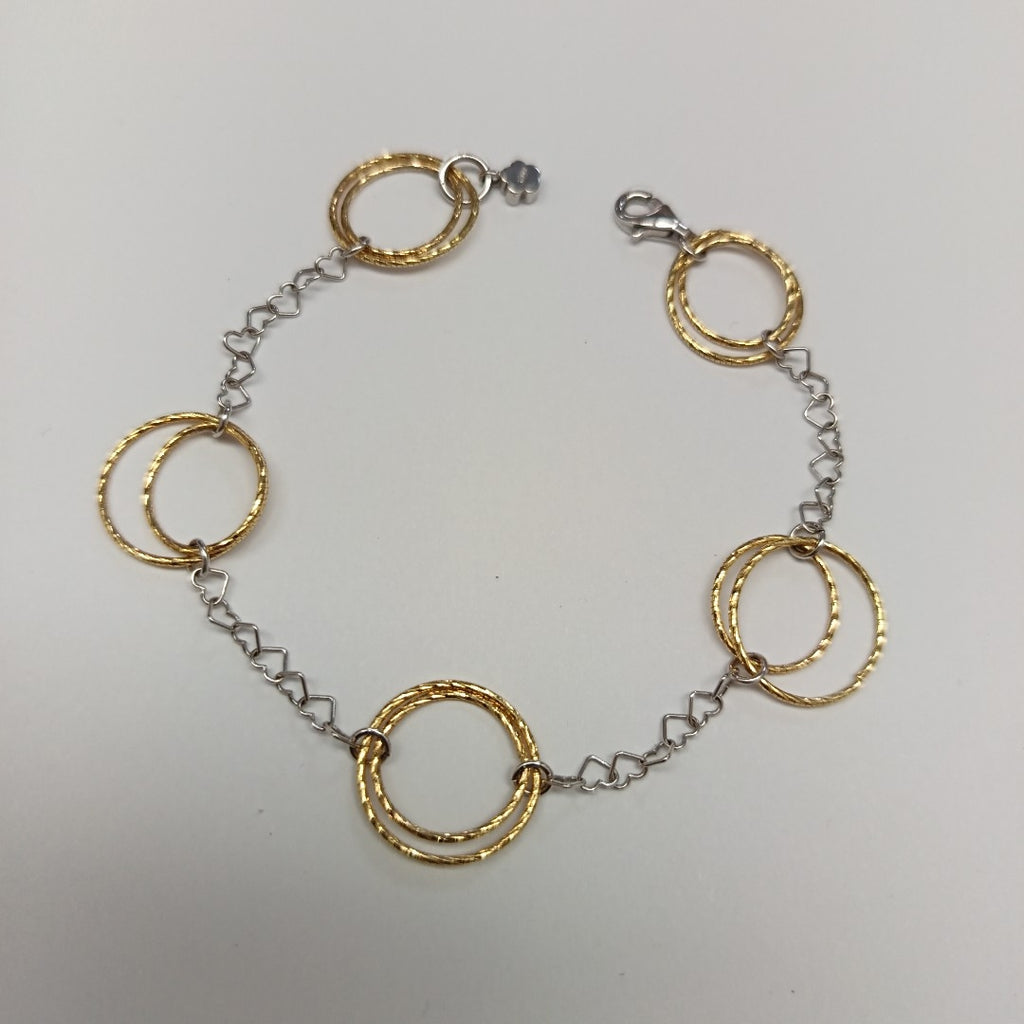PULSERA ORO COMBINADO 14 K 4,70 GRMS (SEMINUEVO)