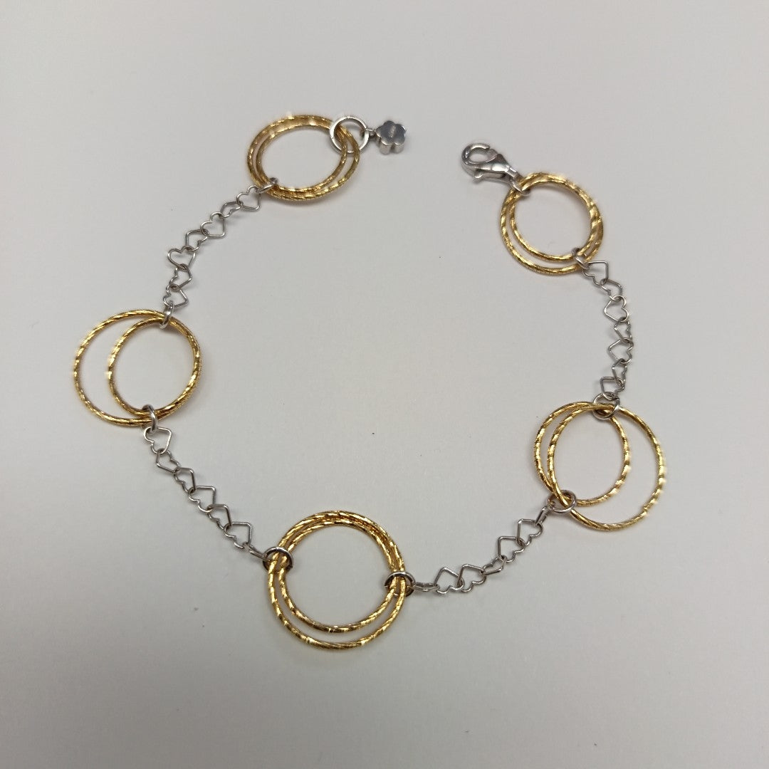 PULSERA ORO COMBINADO 14 K 4,70 GRMS (SEMINUEVO)