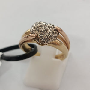 ANILLO ORO COMBINADO 18 K 6,80 GRMS (SEMINUEVO)