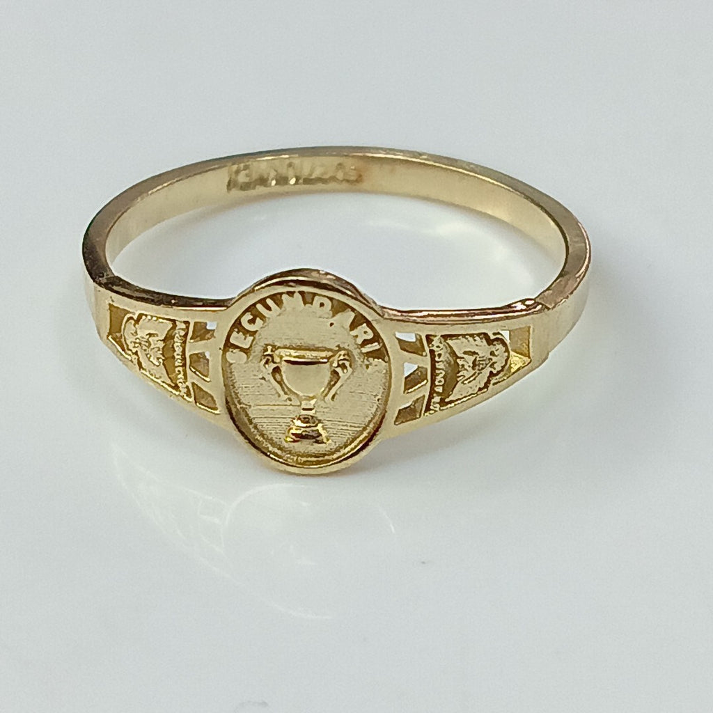 ANILLO DE GRADUACIÓN ORO 10 K 1.2 GRMS (SEMINUEVO)