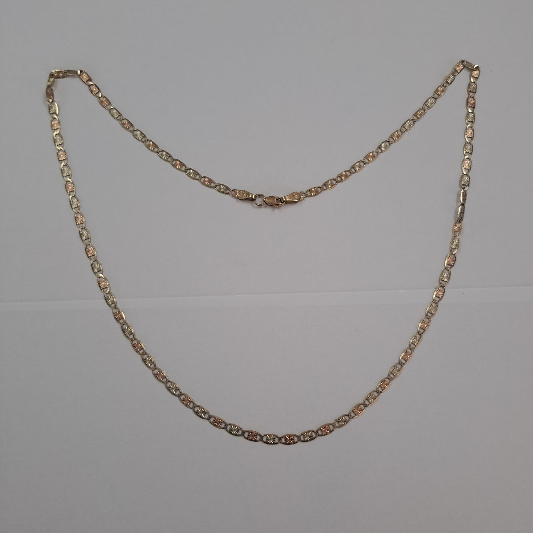 CADENA ORO COMBINADO 10 K 6,40 GRMS (SEMINUEVO)
