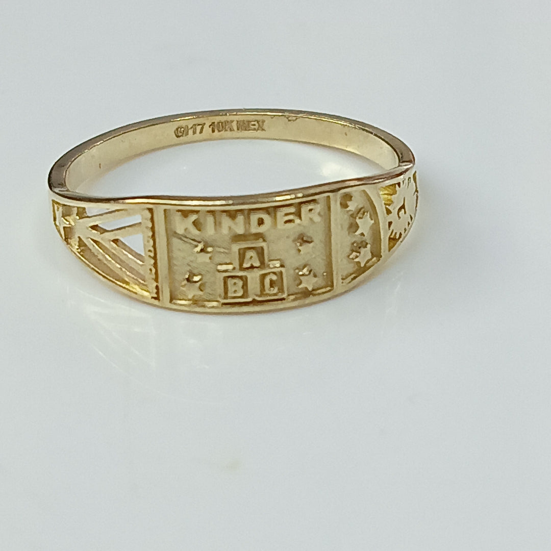 ANILLO DE GRADUACIÓN ORO 10 K 1.2 GRMS (SEMINUEVO)