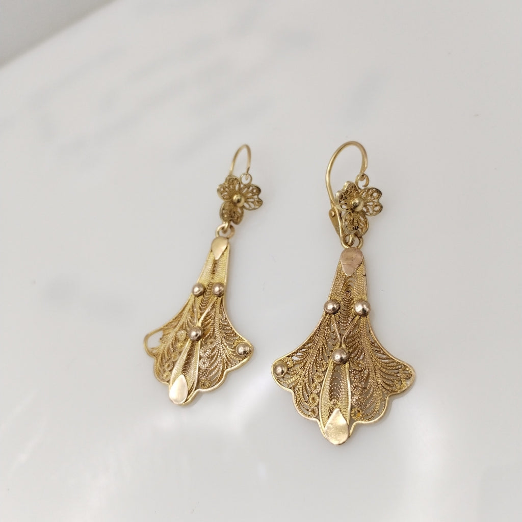 ARETES PAR ORO 8 K 9 GRMS (SEMINUEVO)