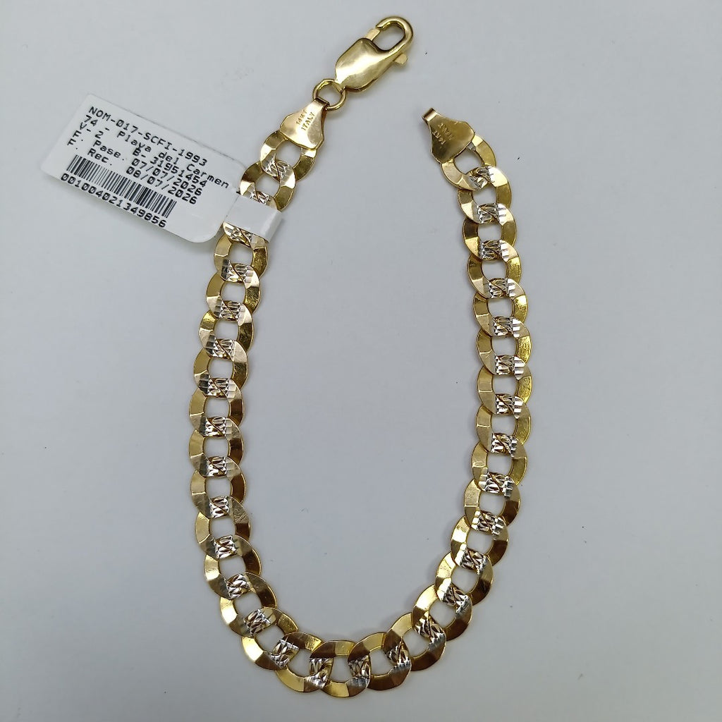 PULSERA ORO, RODIADO 14 K 15.7 GRMS (SEMINUEVO)
