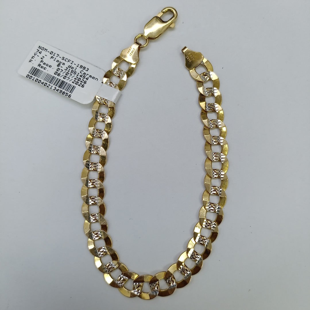 PULSERA ORO, RODIADO 14 K 15.7 GRMS (SEMINUEVO)
