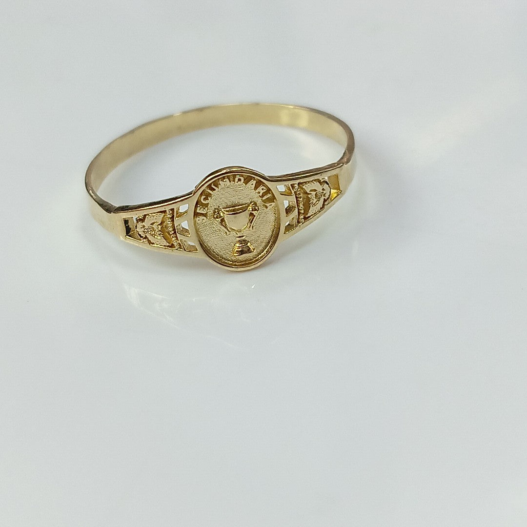 ANILLO DE GRADUACIÓN ORO 10 K 1.1 GRMS (SEMINUEVO)