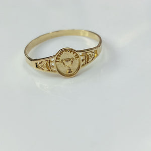 ANILLO DE GRADUACIÓN ORO 10 K 1.1 GRMS (SEMINUEVO)