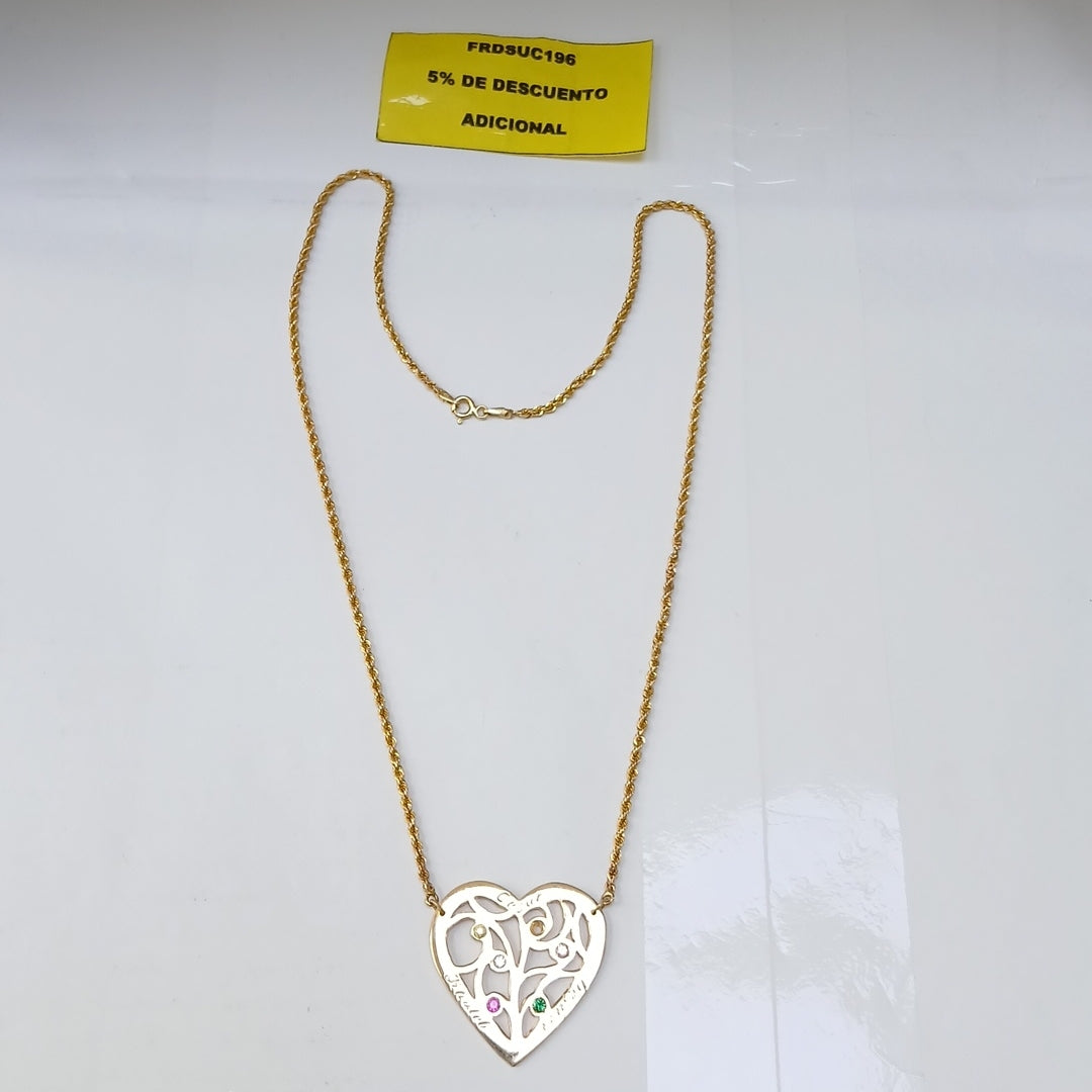 CADENA, DIJE ORO 14 K 9.8 GRMS (SEMINUEVO)