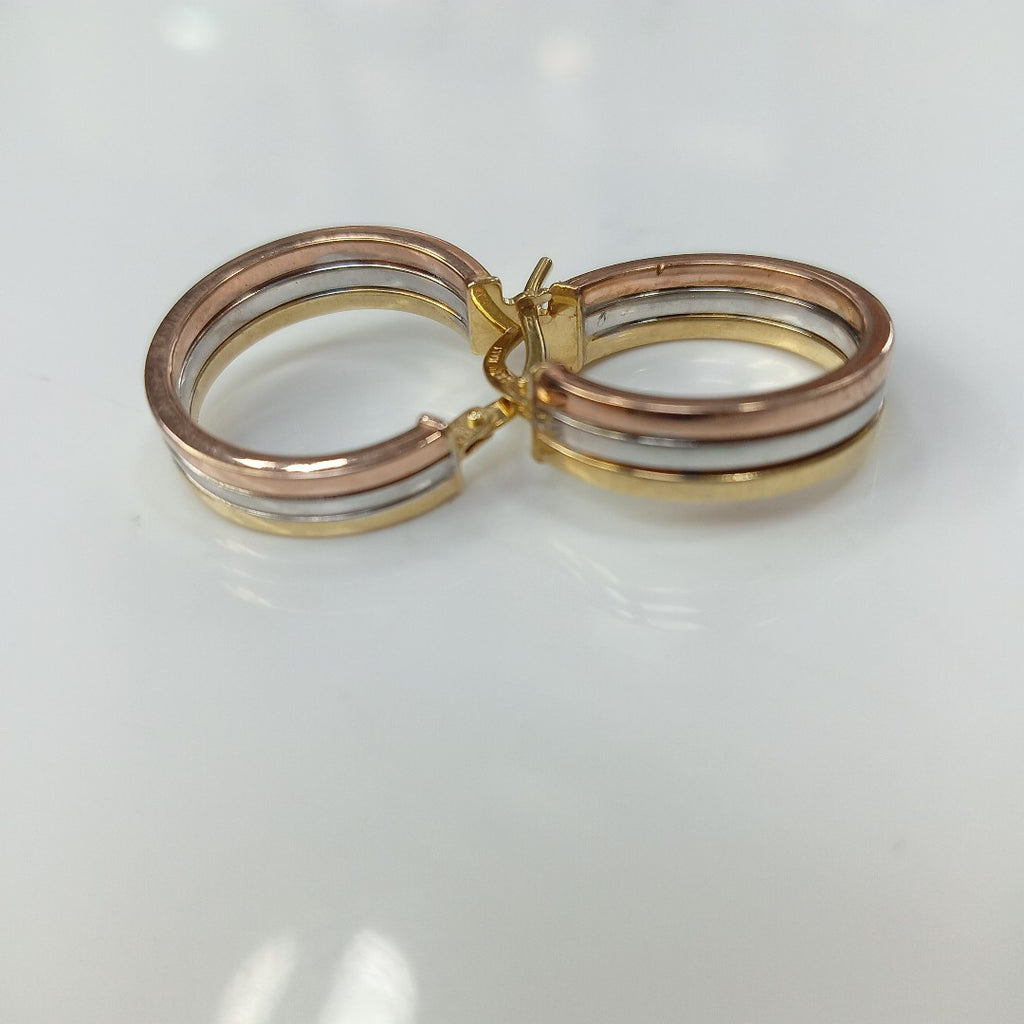 ARRACADAS PAR ORO COMBINADO 10 K 2.5 GRMS (SEMINUEVO)