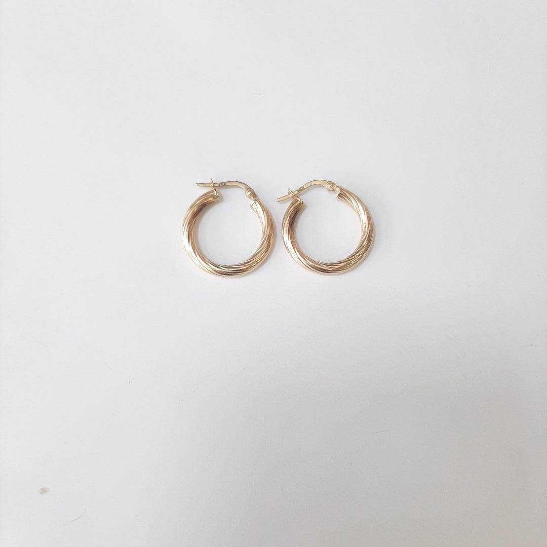 ARRACADAS PAR ORO 14 K 1.4 GRMS (SEMINUEVO)
