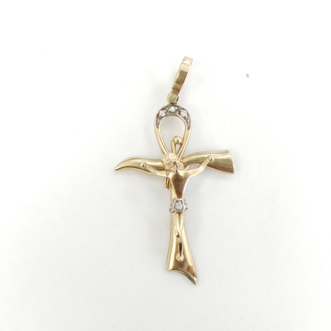 CRUCIFIJO ORO 10 K 4,90 GRMS (SEMINUEVO)