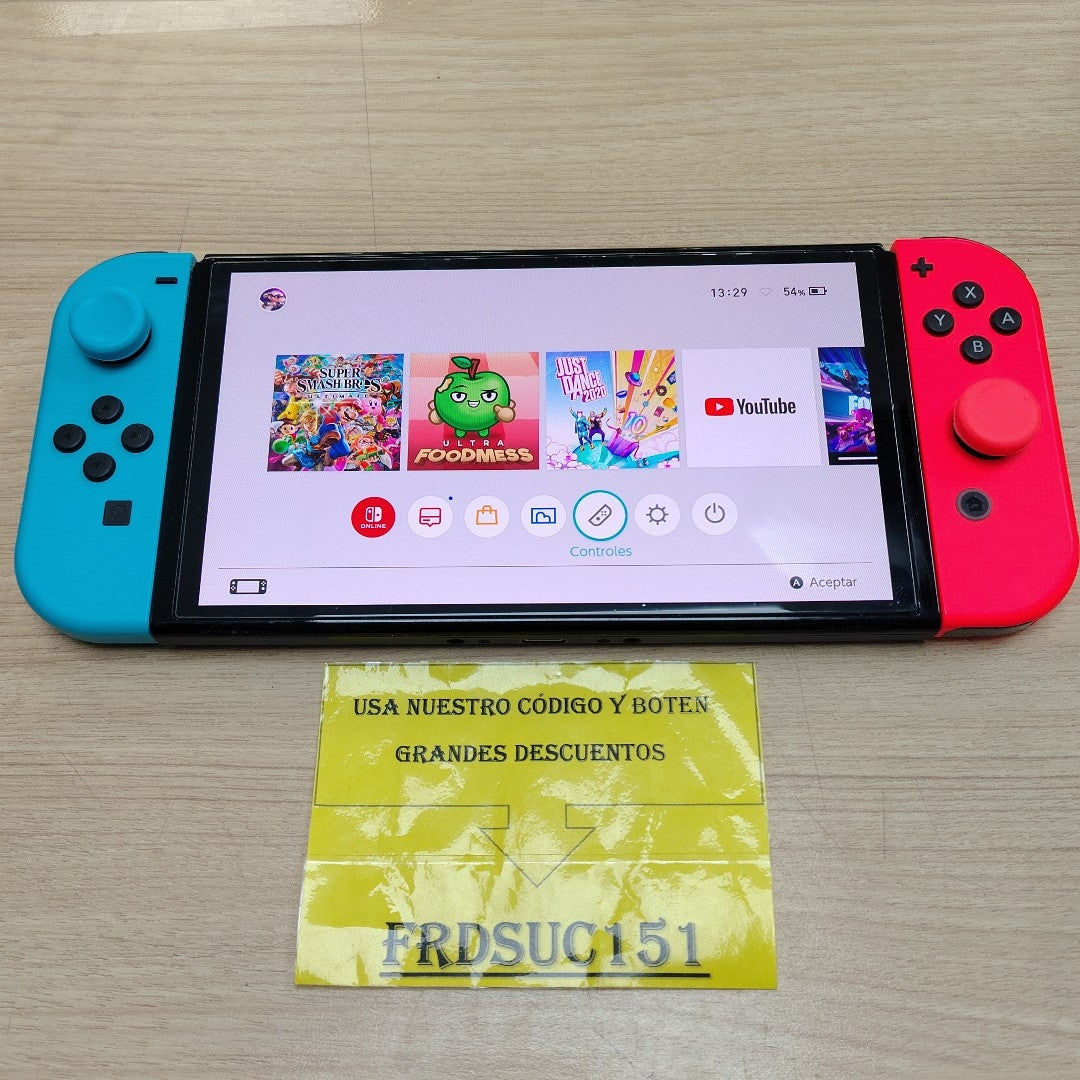 CONSOLA DE VIDEOJUEGO NINTENDO SWITCH OLED 64 GB (SEMINUEVO)
