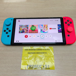 CONSOLA DE VIDEOJUEGO NINTENDO SWITCH OLED 64 GB (SEMINUEVO)