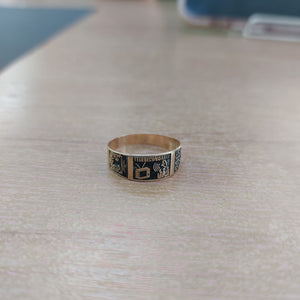 ANILLO DE GRADUACIÓN ORO 8 K 1.7 GRMS (SEMINUEVO)