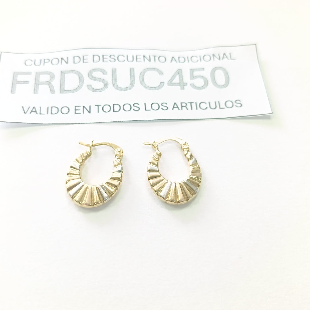 ARRACADAS ORO 14K 1.5 (NUEVO)