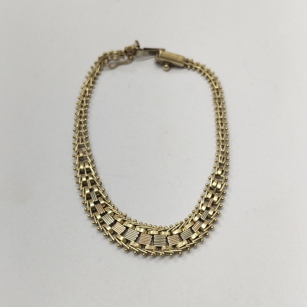 PULSERA ORO,ORO COMBINADO 14 K 6,90 GRMS (SEMINUEVO)